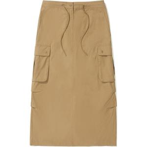 COVERNAT Женская длинная повседневная юбка camel