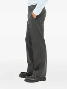 Брюки с застежкой на пуговицу Miu Miu, серый