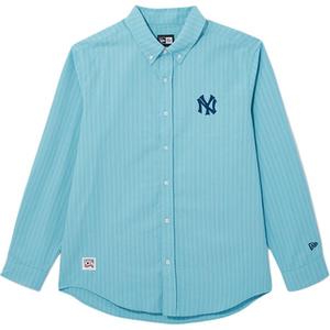 Рубашка Unisex Cyan в полоску New Era, Cyan Stripes