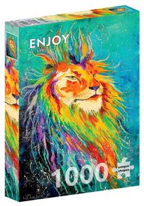 Пазл Разноцветный лев, 1000 шт. Enjoy