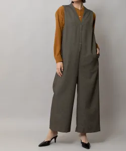 Комбинезон из меланжевой саржи