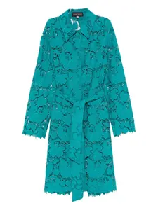 Кружевное пальто Talbot Runhof, синий
