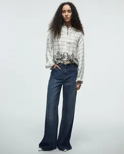 Рубашка в клетку Sfera, белый