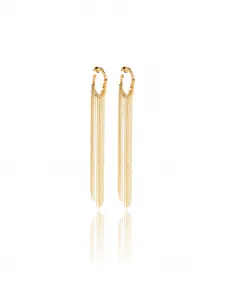 Серьги-кольца с цепочками Forte Forte, золотой