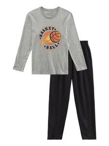 Пижама AUTHENTIC LE JOGGER, цвет grau meliert/schwarz