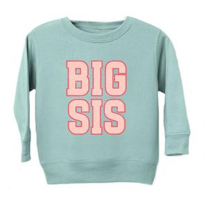 Толстовка с рисунком для малышей Big Sis The Juniper Shop, цвет Seafoam