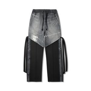 Прямые повседневные брюки женские цвет комбо LiNing, черный