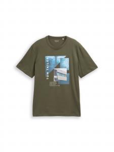 TOM TAILOR Футболка в оливковом цвете