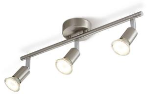 Потолочный светильник Nettlife Max 3-flammig, серебро - металл - 8 х 14 х 40 см