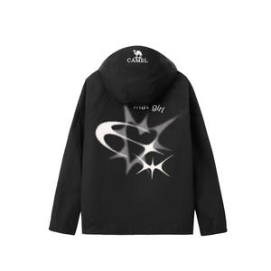 Ветровка All weather Waterproof, Windproof, Breathable, Abrasion Resistant, Cold Resistant Unisex CAMEL, phantom черный