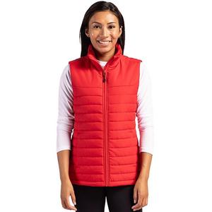 Женская пуховая жилетка Elevation на молнии Clique, Red