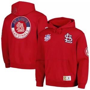 Мужской красный пуловер с капюшоном Mitchell & Ness St. Louis Cardinals City Collection