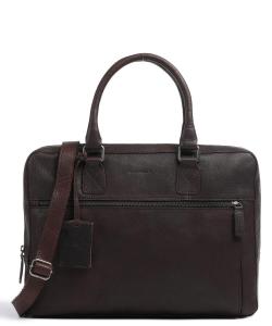 Антикварный портфель Avery 14 дюймов из зерненой кожи. Burkely, коричневый