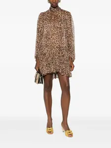 Многослойное мини-платье Anaya Rixo, коричневый