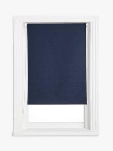 Льняная блэкаут/термо роллетная штора John Lewis, Navy