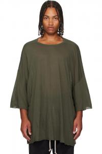 Rick Owens Футболка цвета хаки Concordians Tommy