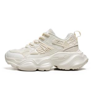 JKEM Амортизирующие устойчивые к истиранию противоскользящие массивные низкие кроссовки мужские бежевые, цвет Beige