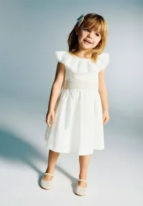 Детское коктейльное платье/вечернее платье Mango Kids, White