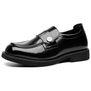 WEISHIBANGWEI Мужские лоферы черные с потайной платформой, цвет Black Hidden Wedge