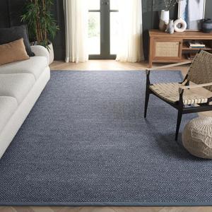 Ковер для улицы SAFAVIEH, 244 x 305 см, коллекция Napa Faux Sisal, Marble & Charcoal, устойчивый к погодным условиям и моющийся, идеально для патио, заднего двора, прихожей, террасы, обеденной зоны (NFS144H)