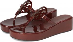 Сандалии Tory Burch Women's Miller Wedge 25Mm, Russet Brown