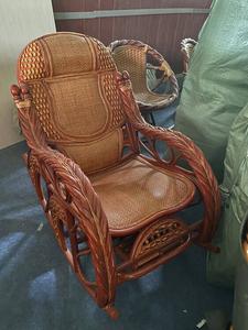 Fantasy Кресло-качалка из ротанга, модель H, H-style rocking chair