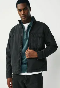 Джинсовая куртка прямого кроя на молнии Next, Black