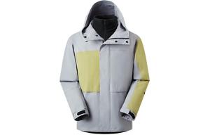 NATUREHIKE Водонепроницаемая и ветрозащитная ветровка унисекс, Cool Gray & Moss Green