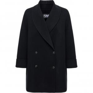 KARL LAGERFELD / Karl Lagerfeld Jeans Женское черное пальто Black