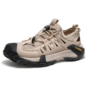 Мужские противоскользящие и дышащие треккинговые ботинки River CAMEL, apricot