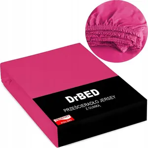 Простыня на резинке 180 x 200 Jersey Tight, нежно-розовая, польский DrBED