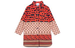 Детское платье Burberry Kids, цвет Vermilion