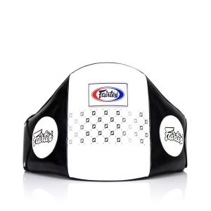 Накладка на живот Fairtex Standard Leather Belly Pad - Hook & Loop Waist Wrap, белый