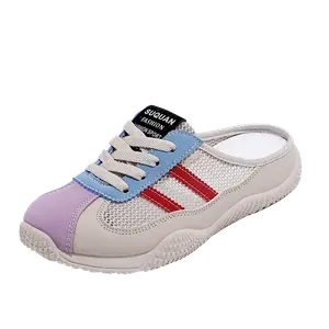 Женские тапочки с закрытым носком и противоскользящей резиновой подошвой ZULISHI, фиолетовый