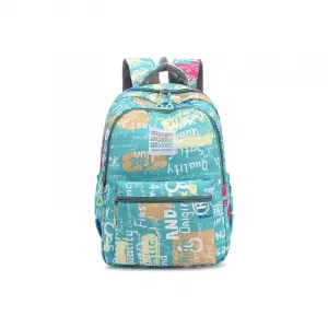 NOMK Нейлоновый холщовый портативный рюкзак унисекс разноцветный, Teal