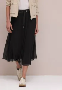 Плиссированная юбка миди Street One, Black