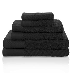 Комплект банных полотенец Superior 6 шт, черный