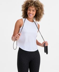 Женская трикотажная майка с круглым вырезом и разрезом на спине ID Ideology, Bright White