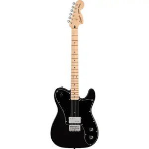 Fender Squier Paranormal Esquire Deluxe - гриф из клена, черная накладка, металлический черный цвет