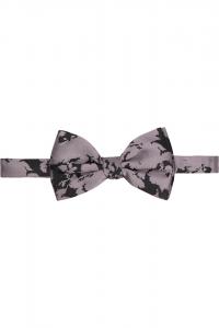 Dries Van Noten Фиолетово-Черный шелковый галстук-бабочка