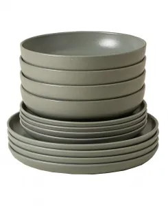 Набор столовых приборов Pacifica из 12 предметов, сервиз на 4 персоны Casafina By Costa Nova, artichoke