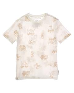 Lucky Brand Футболка Bear Surf, белый