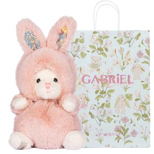 Кроличья шапка медвежьи куклы плюшевая игрушка высота 15 см GABRIEL