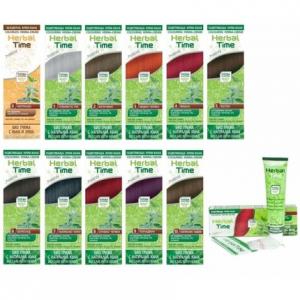 Крем-краска для волос на основе хны 100% натуральный краситель для волос 75 мл готов к использованию Herbal Time