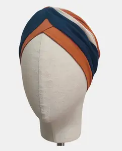 Онкологический тюрбан ABRIL триколор 100% бамбук Belleturban, мультиколор