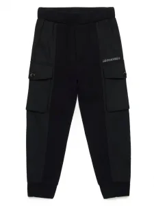Брюки карго с логотипом DSQUARED2 KIDS, черный
