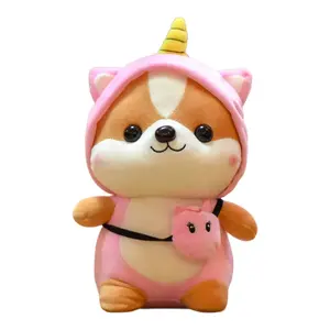 Плюшевая кукла Shiba Inu Beerus, ярко-розовый