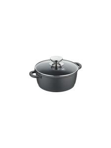 Кастрюля со стеклянной крышкой из литого алюминия - Vario Click черного цвета Berndes, 20 см