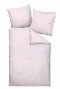Постельное белье из жатой ткани, 155x200 см, розовое, однотонное Janine, розовый