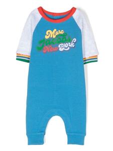 Marc Jacobs Kids ромпер с логотипом, синий